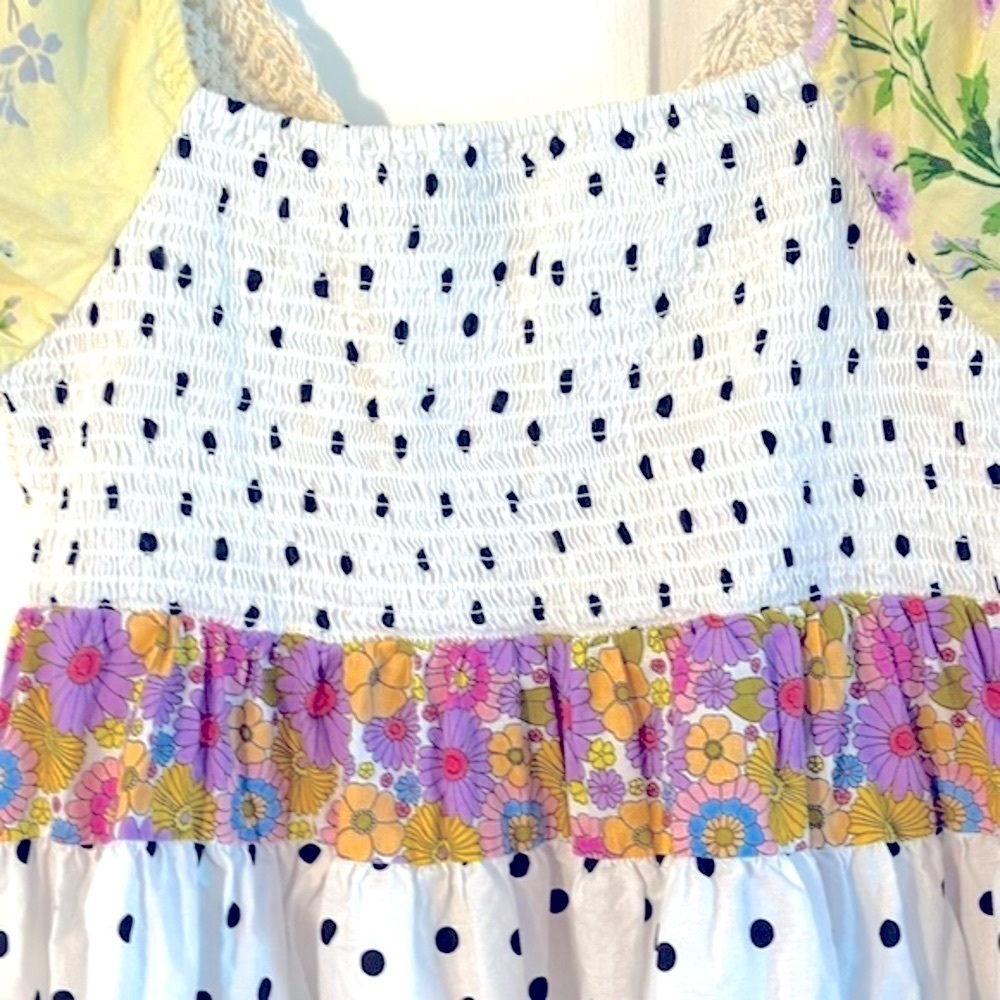 NWOT Women’s ASOS Design Crochet Insert Cream and Purple Babydoll Dress Size 6 - Picture 10 of 10